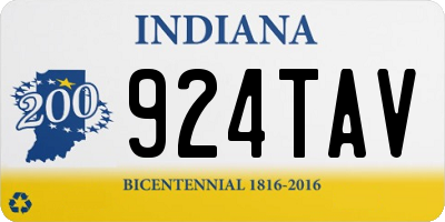 IN license plate 924TAV