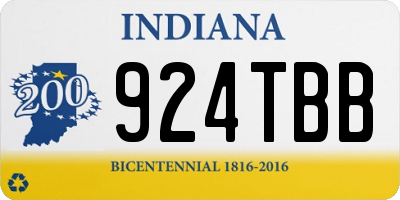 IN license plate 924TBB