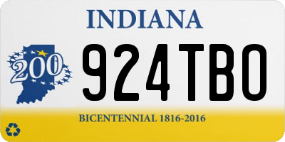 IN license plate 924TBO