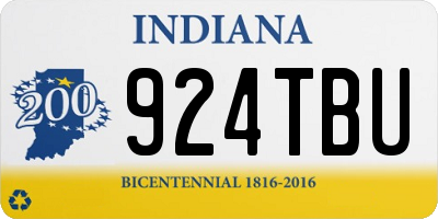 IN license plate 924TBU