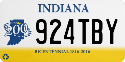 IN license plate 924TBY