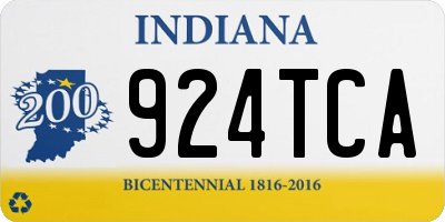 IN license plate 924TCA