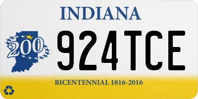 IN license plate 924TCE