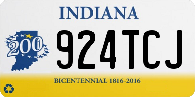 IN license plate 924TCJ