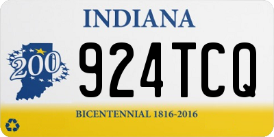 IN license plate 924TCQ
