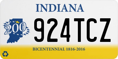 IN license plate 924TCZ