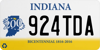 IN license plate 924TDA