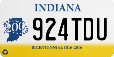 IN license plate 924TDU