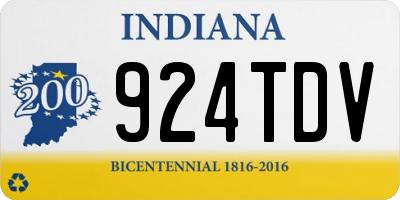 IN license plate 924TDV