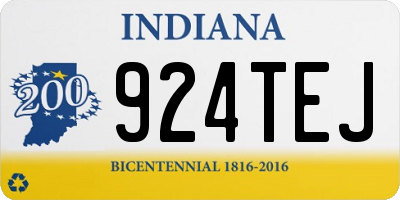 IN license plate 924TEJ