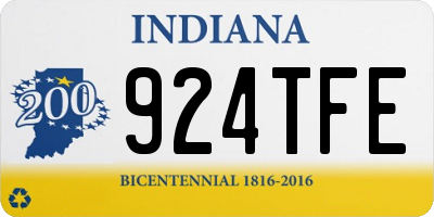 IN license plate 924TFE