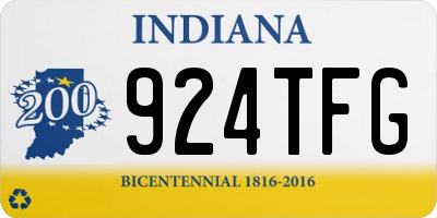 IN license plate 924TFG