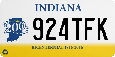 IN license plate 924TFK