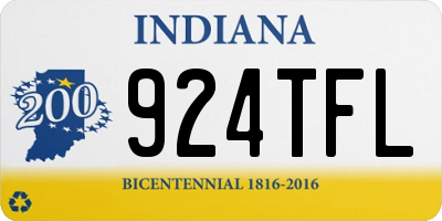 IN license plate 924TFL