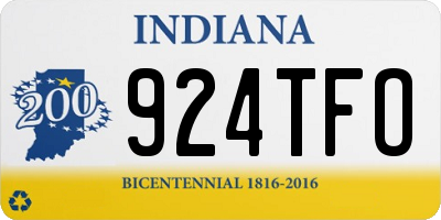 IN license plate 924TFO