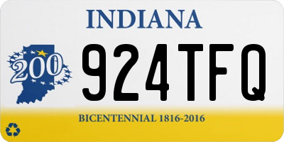 IN license plate 924TFQ