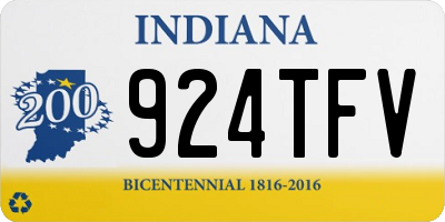 IN license plate 924TFV