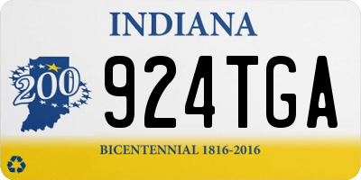 IN license plate 924TGA