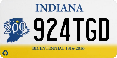 IN license plate 924TGD