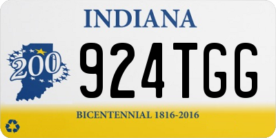 IN license plate 924TGG