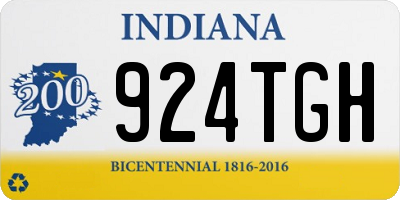 IN license plate 924TGH