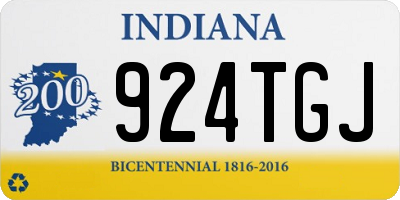IN license plate 924TGJ