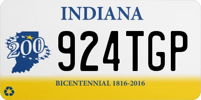 IN license plate 924TGP