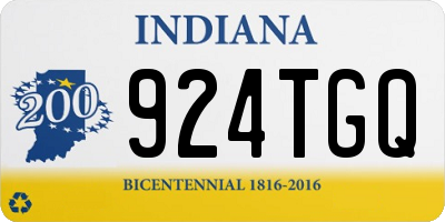 IN license plate 924TGQ