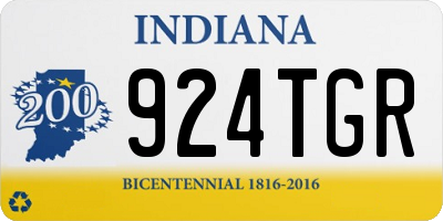 IN license plate 924TGR