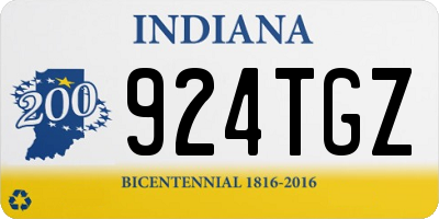 IN license plate 924TGZ