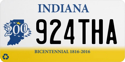 IN license plate 924THA