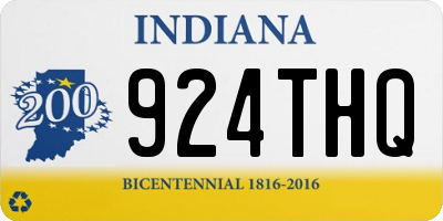 IN license plate 924THQ
