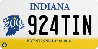IN license plate 924TIN