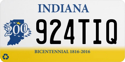 IN license plate 924TIQ