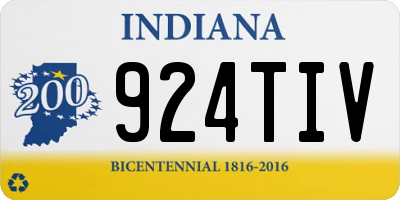 IN license plate 924TIV