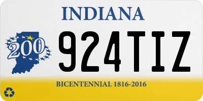 IN license plate 924TIZ