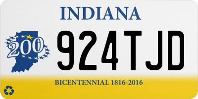 IN license plate 924TJD
