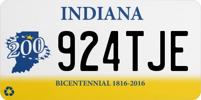 IN license plate 924TJE