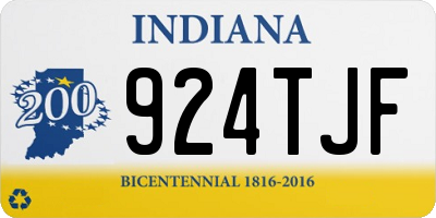 IN license plate 924TJF