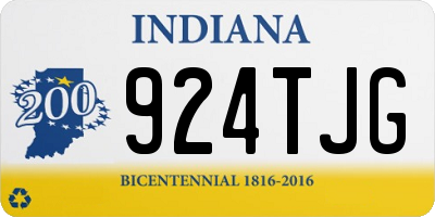 IN license plate 924TJG
