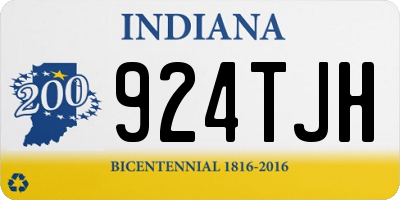 IN license plate 924TJH