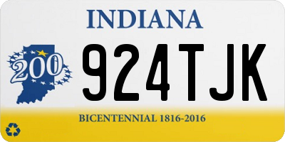 IN license plate 924TJK