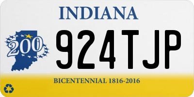 IN license plate 924TJP