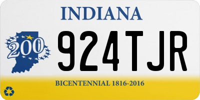 IN license plate 924TJR