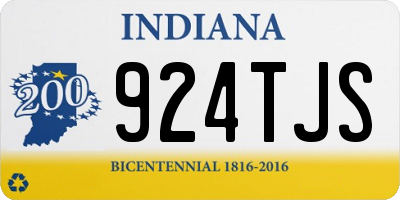 IN license plate 924TJS