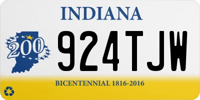 IN license plate 924TJW