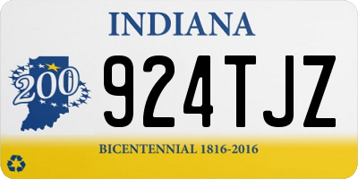 IN license plate 924TJZ