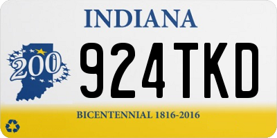 IN license plate 924TKD