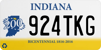 IN license plate 924TKG
