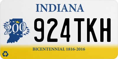 IN license plate 924TKH